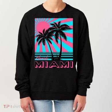 Miami Beach Florida Miami Palm Trees Women's Sweatshirt