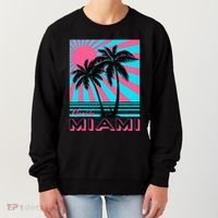 Miami Beach Florida Miami Palm Trees Women's Sweatshirt thumb 0