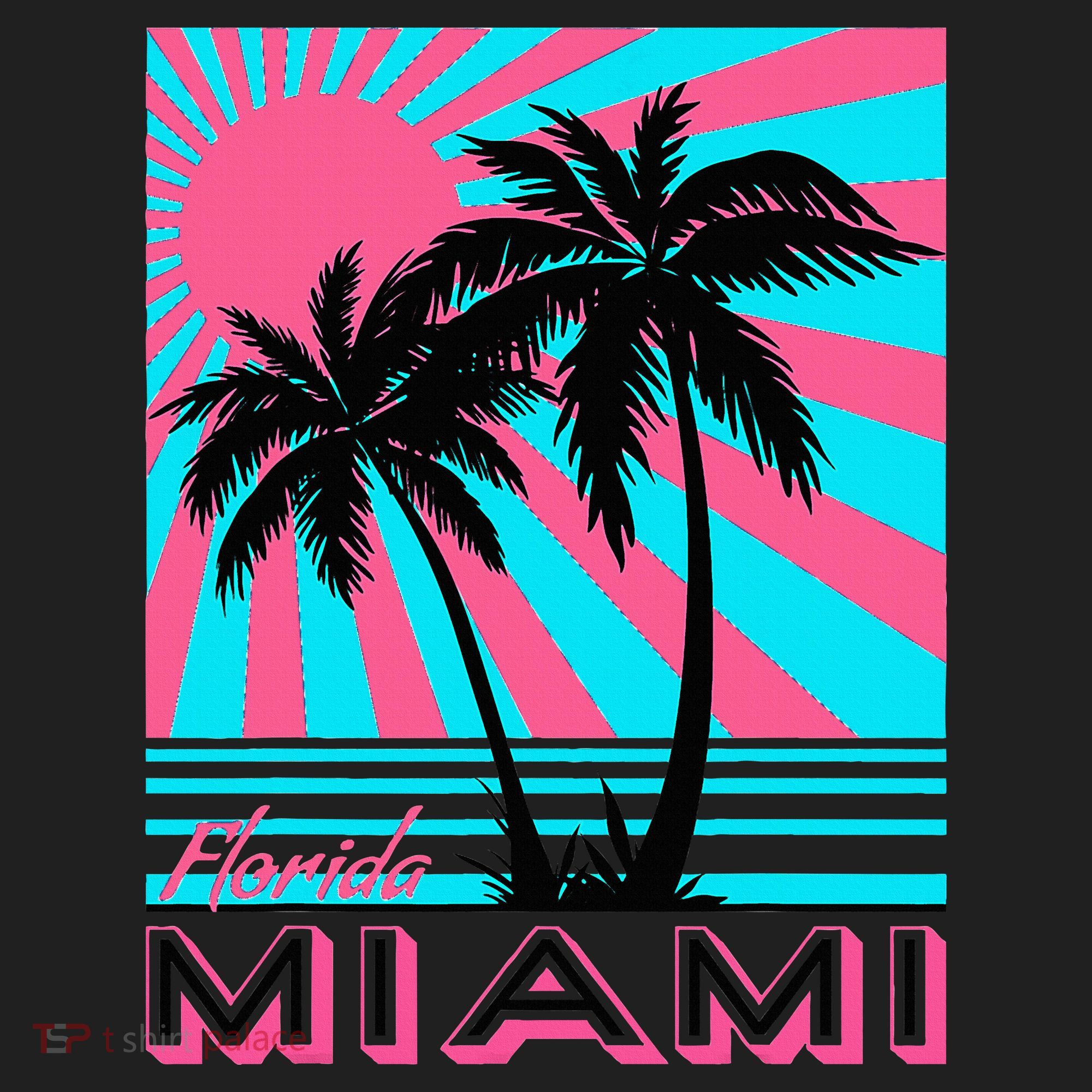 Miami Beach Florida Miami Palm Trees Women's Sweatshirt