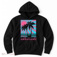 Miami Beach Florida Miami Palm Trees Hoodie thumb 0