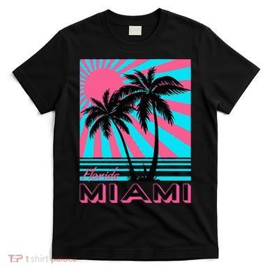 Miami Beach Florida Miami Palm Trees T-Shirt