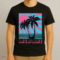 Miami Beach Florida Miami Palm Trees T-Shirt thumb 3