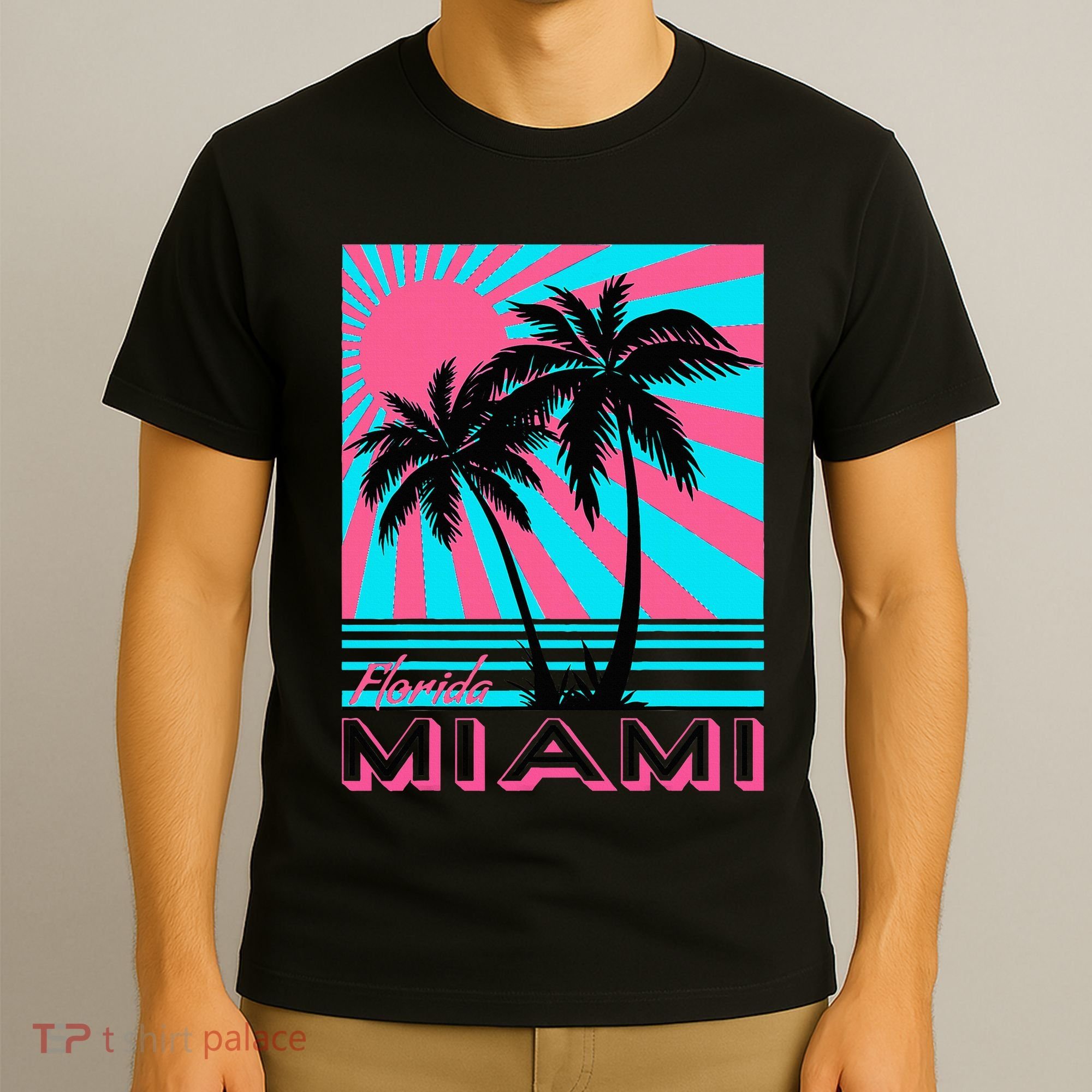 Miami Beach Florida Miami Palm Trees T-Shirt