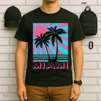 Miami Beach Florida Miami Palm Trees T-Shirt thumb 6