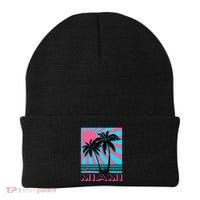 Miami Beach Florida Miami Palm Trees Beanie thumb 0