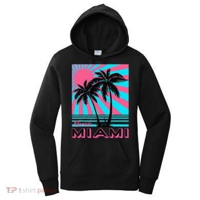 Miami Beach Florida Miami Palm Trees Women's Hoodie