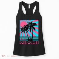 Miami Beach Florida Miami Palm Trees Women's Tank Top thumb 0
