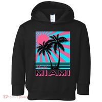 Miami Beach Florida Miami Palm Trees Toddler Hoodie thumb 0