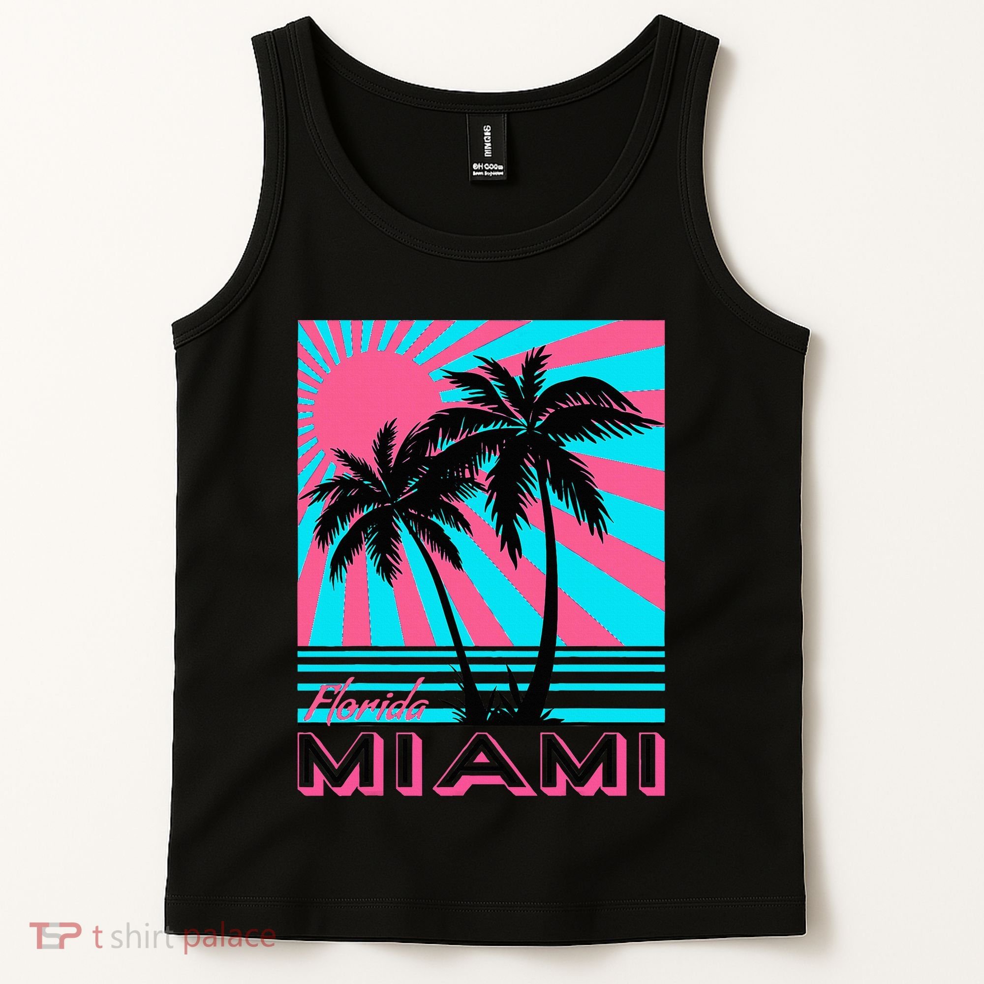 Miami Beach Florida Miami Palm Trees Tank Top