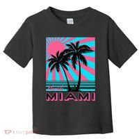Miami Beach Florida Miami Palm Trees Toddler T-Shirt thumb 0