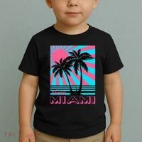 Miami Beach Florida Miami Palm Trees Toddler T-Shirt thumb 2