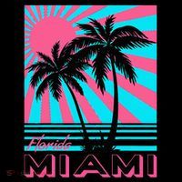Miami Beach Florida Miami Palm Trees Women's Long Sleeve Shirt thumb 2