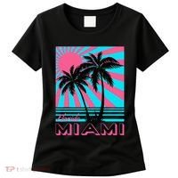 Miami Beach Florida Miami Palm Trees Women's T-Shirt thumb 0