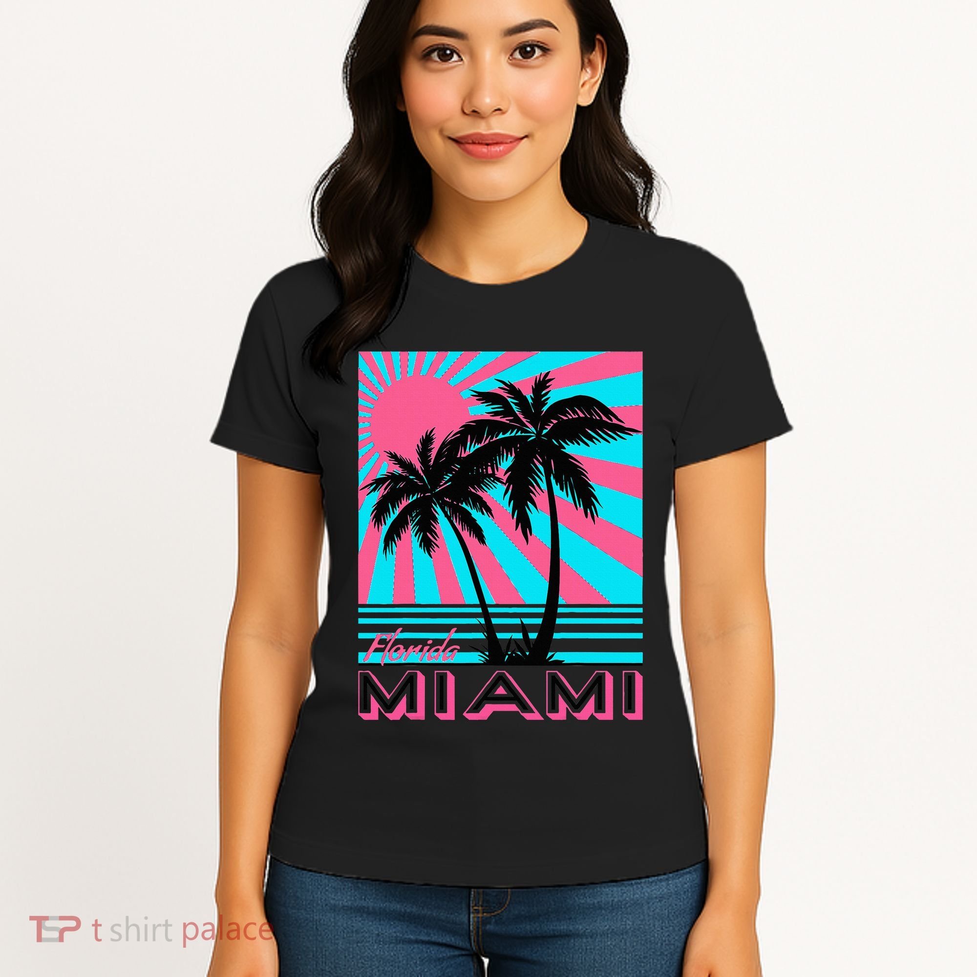 Miami Beach Florida Miami Palm Trees Women's T-Shirt