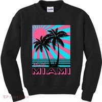Miami Beach Florida Miami Palm Trees Kids Sweatshirt thumb 0