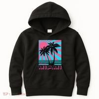 Miami Beach Florida Miami Palm Trees Kids Hoodie thumb 0