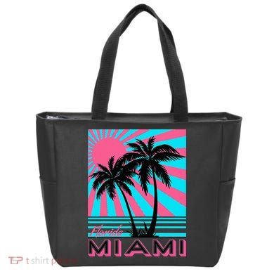 Miami Beach Florida Miami Palm Trees Tote Bag