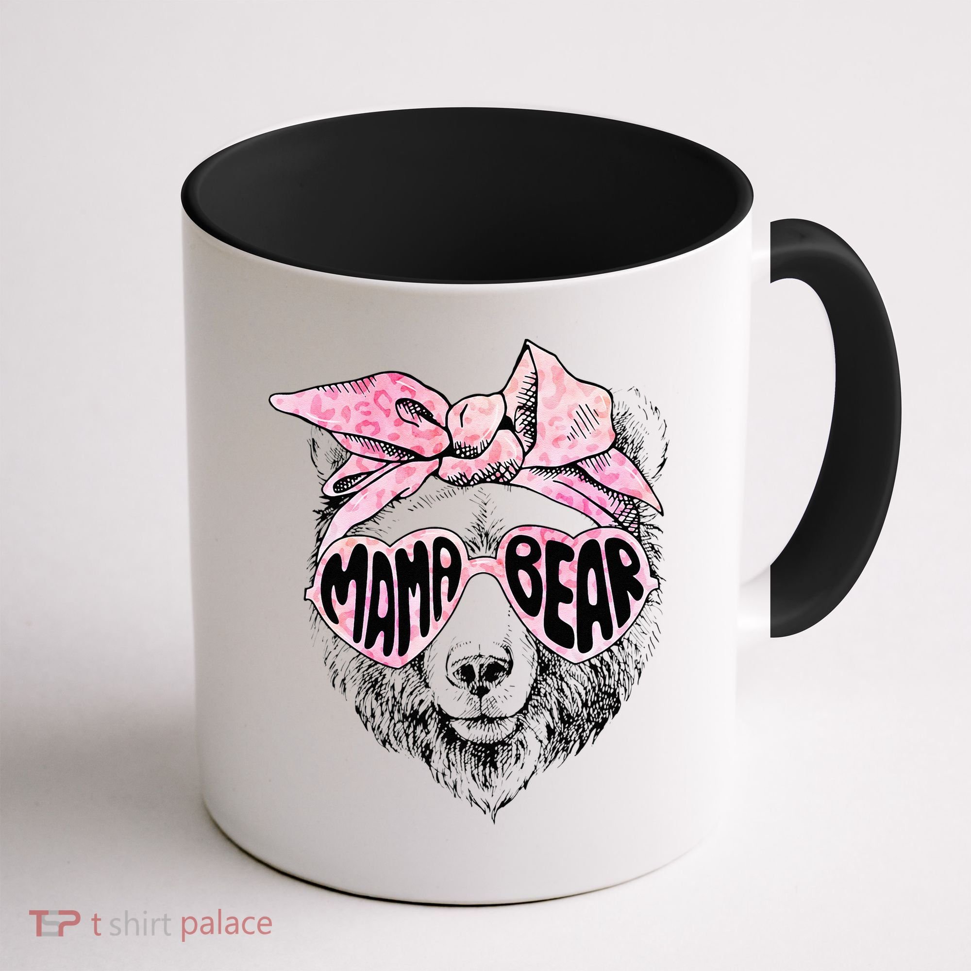 Mama Bear Face Sunglasses Grandma Mom Mommy Mother's Day Coffee Mug