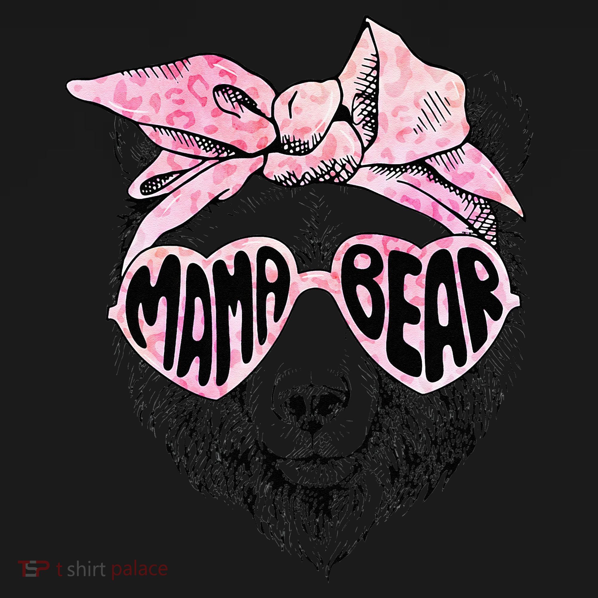 Mama Bear Face Sunglasses Grandma Mom Mommy Mother's Day Women's Tank Top
