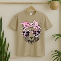 Mama Bear Face Sunglasses Grandma Mom Mommy Mother's Day T-Shirt thumb 2