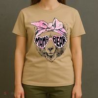 Mama Bear Face Sunglasses Grandma Mom Mommy Mother's Day T-Shirt thumb 4