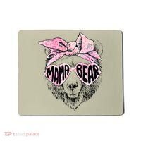 Mama Bear Face Sunglasses Grandma Mom Mommy Mother's Day Mousepad thumb 0