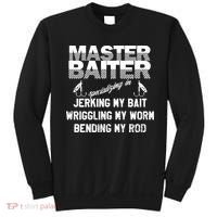 Master Baiter Funny Fishermans Skills List Gift Sweatshirt thumb 0