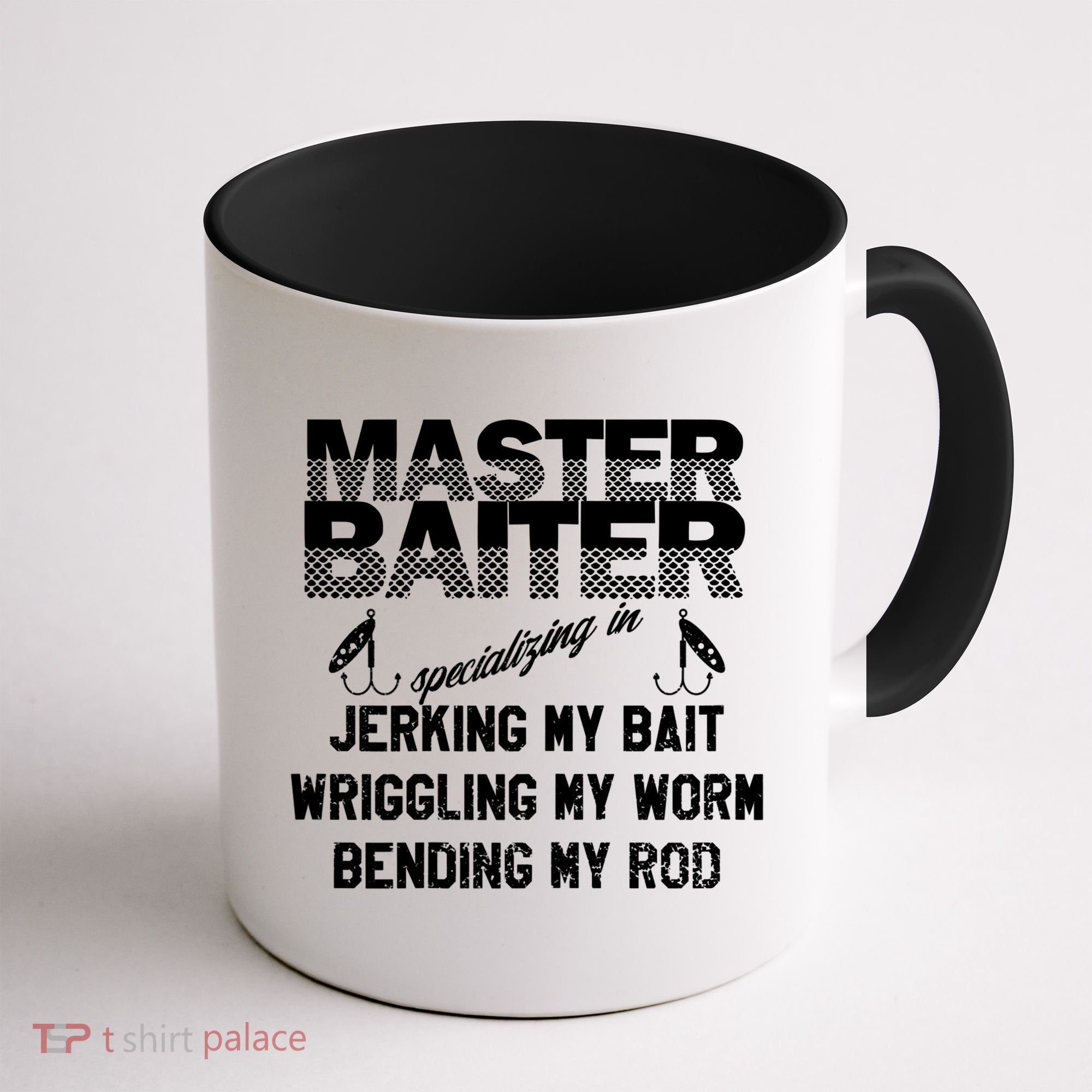Master Baiter Funny Fishermans Skills List Gift Coffee Mug