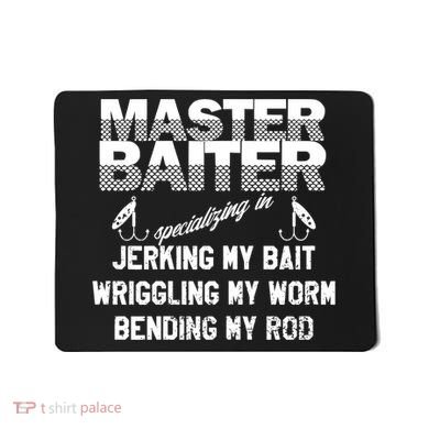 Master Baiter Funny Fishermans Skills List Gift Mousepad