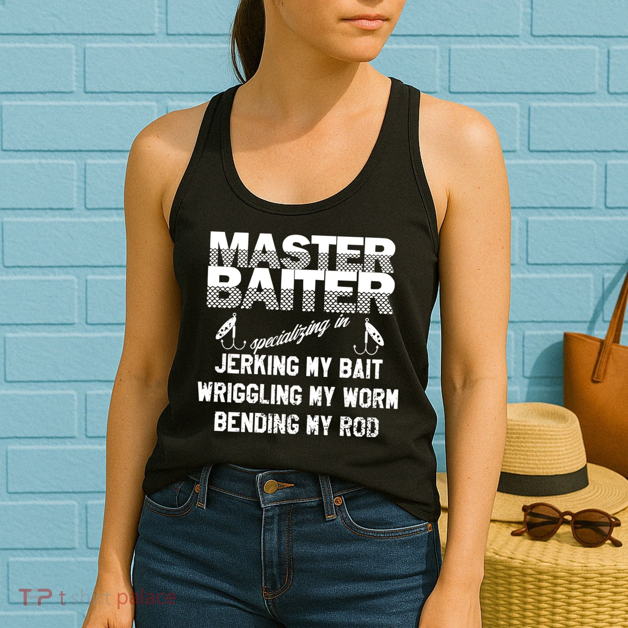 Master Baiter Funny Fishermans Skills List Gift Women's Tank Top