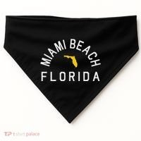 Miami Beach Florida Souvenirs Fl USA-Made Doggie Bandana thumb 0