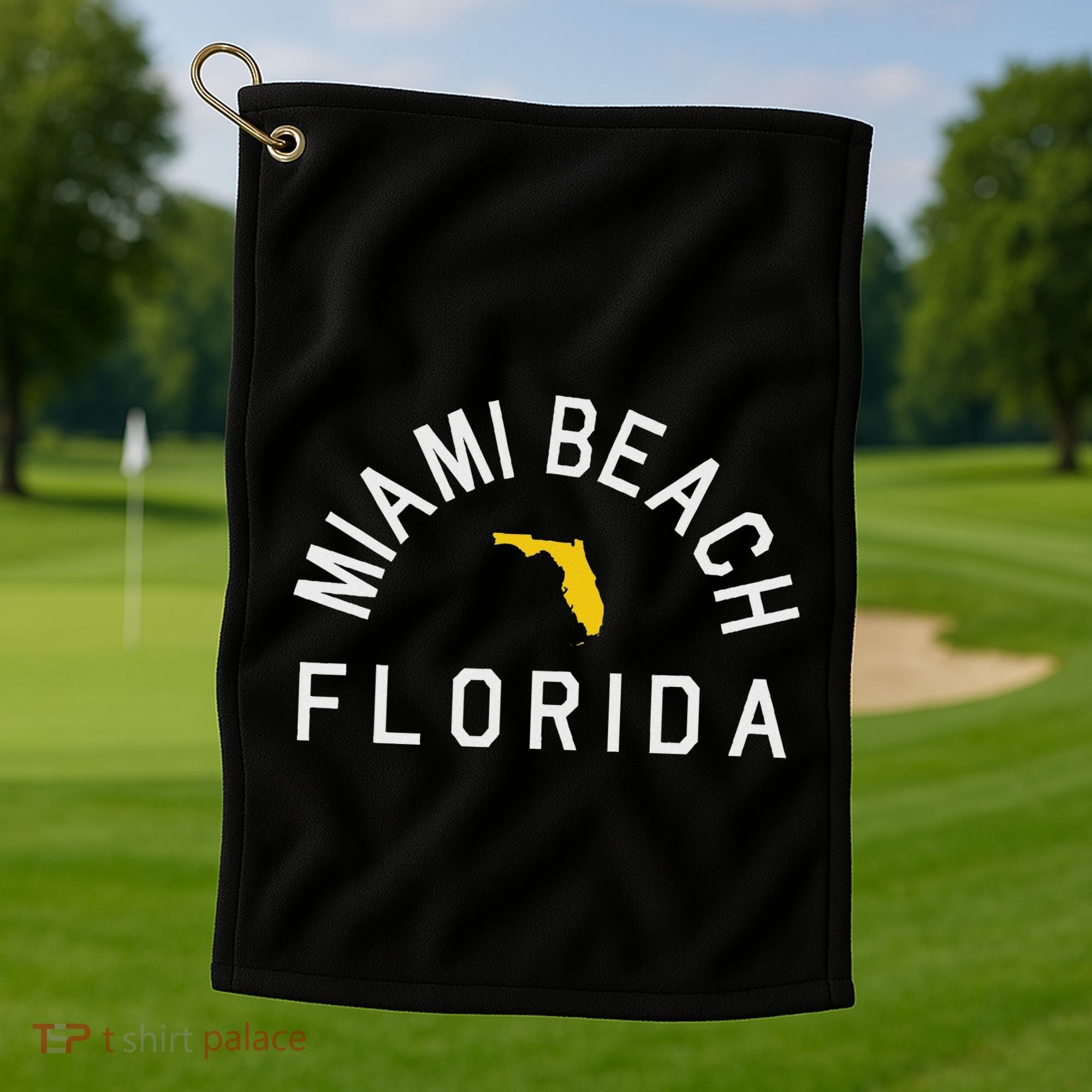 Miami Beach Florida Souvenirs Fl Golf Towel