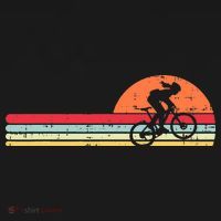 Mountain Bike Girl Retro Cycling Bicycle Rider Women's Hoodie thumb 2