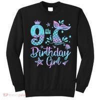 Mermaid Birthday Girl 9 Year Old Its My 9th Bday Mermaid Sweatshirt thumb 0
