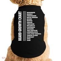 Mens Beard Growth Chart Length Ruler Cute Funny Joke Doggie Tank thumb 0