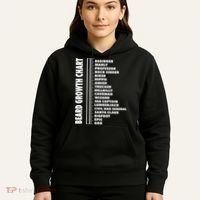 Mens Beard Growth Chart Length Ruler Cute Funny Joke Hoodie thumb 5
