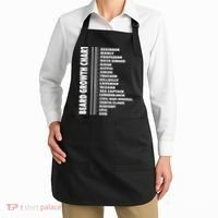Mens Beard Growth Chart Length Ruler Cute Funny Joke Apron thumb 2