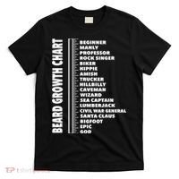 Mens Beard Growth Chart Length Ruler Cute Funny Joke T-Shirt thumb 0