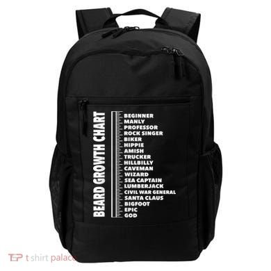 Mens Beard Growth Chart Length Ruler Cute Funny Joke Backpack
