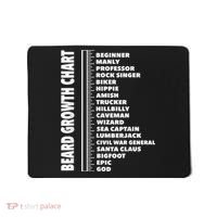 Mens Beard Growth Chart Length Ruler Cute Funny Joke Mousepad thumb 0