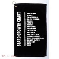 Mens Beard Growth Chart Length Ruler Cute Funny Joke Golf Towel thumb 0