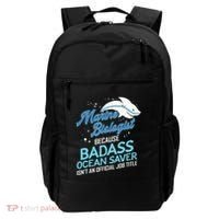 Marine Biologist Gift Marine Biology Ocean Scientist Shark Backpack thumb 0