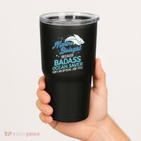 Marine Biologist Gift Marine Biology Ocean Scientist Shark Tumbler thumb 2