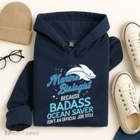 Marine Biologist Gift Marine Biology Ocean Scientist Shark Hoodie thumb 4