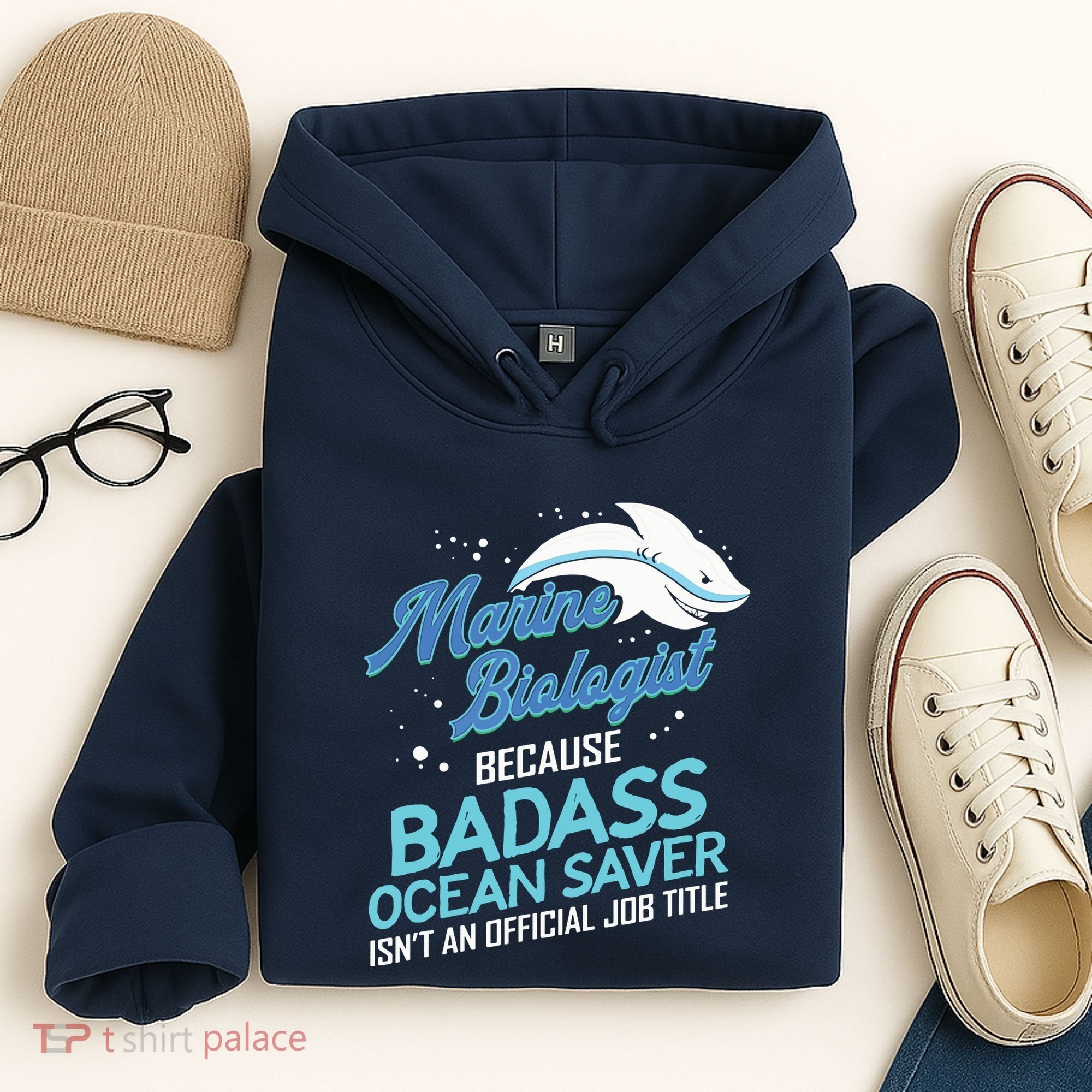 Marine Biologist Gift Marine Biology Ocean Scientist Shark Hoodie
