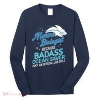 Marine Biologist Gift Marine Biology Ocean Scientist Shark Long Sleeve Shirt thumb 0