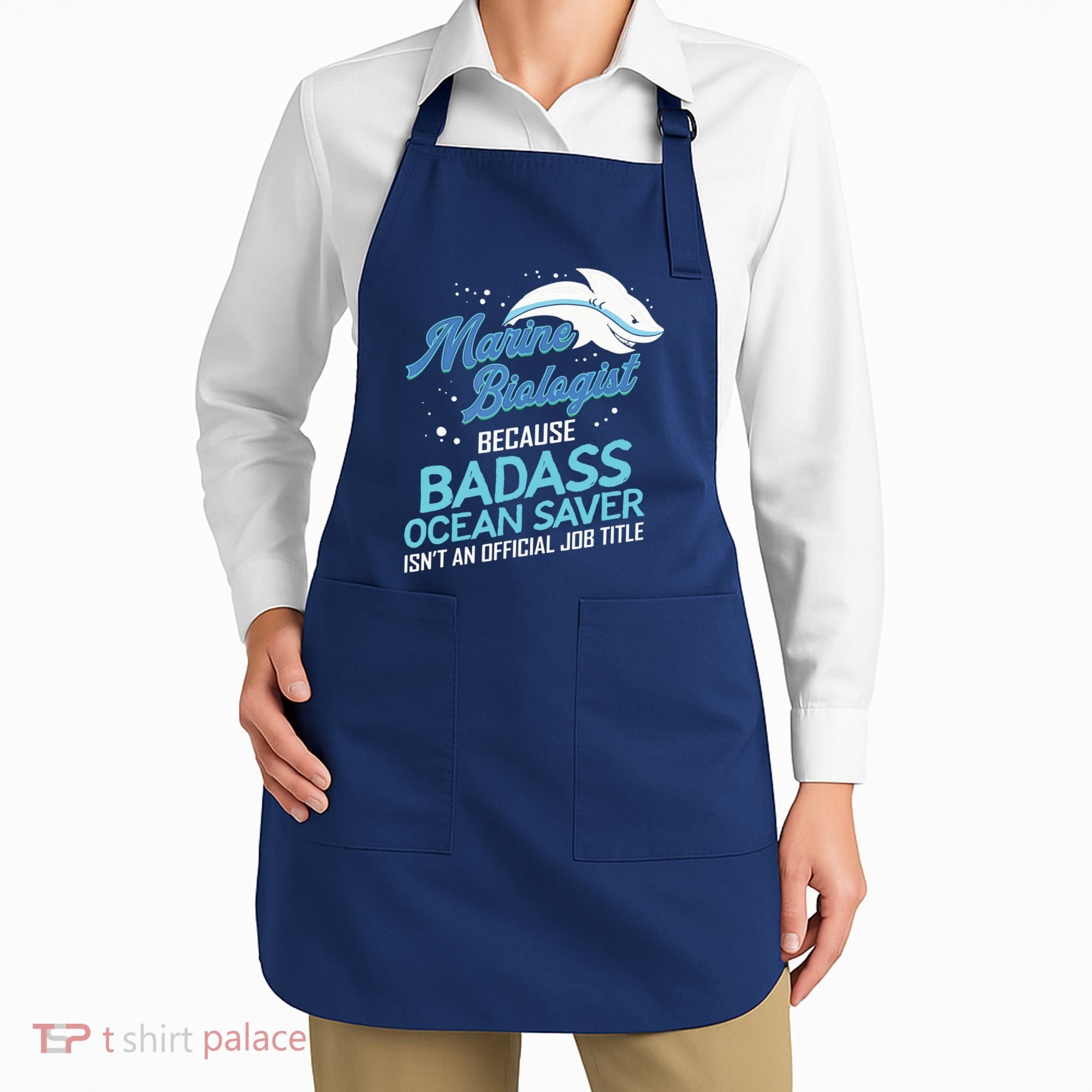 Marine Biologist Gift Marine Biology Ocean Scientist Shark Apron