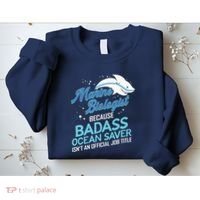 Marine Biologist Gift Marine Biology Ocean Scientist Shark Sweatshirt thumb 2