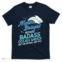 Marine Biologist Gift Marine Biology Ocean Scientist Shark T-Shirt thumb 0
