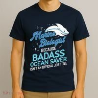 Marine Biologist Gift Marine Biology Ocean Scientist Shark T-Shirt thumb 3
